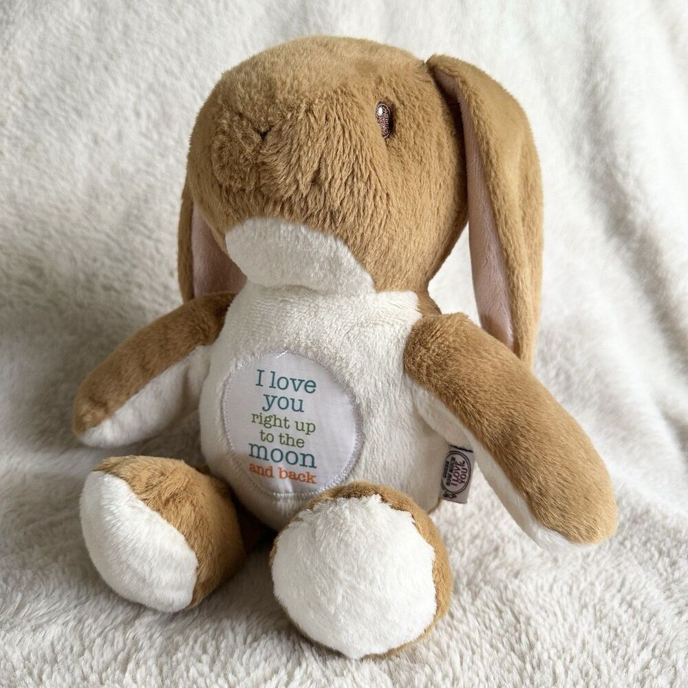 Guess How Much I Love You To The Moon And Back Bunny Rabbit Stuffed Plush 11”